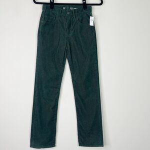 New Gap Kids Original Corduroy Slim Fit Pants Boy's Youth Size 12